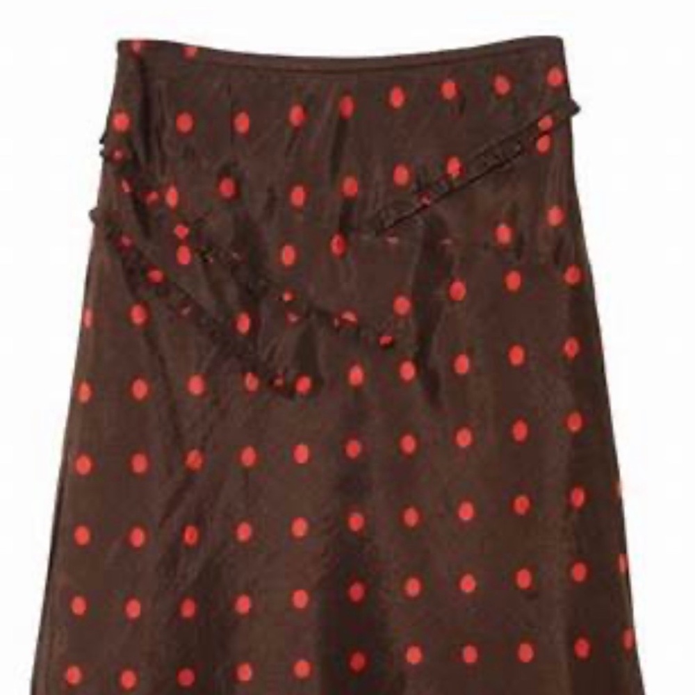 Damson madder brown a line skirt
